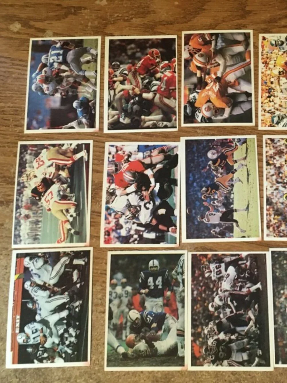 1986 JENO'S PIZZA ROLLS NFL ACTION STICKERS FOOD ISSUE COMPLETE SET OF 56